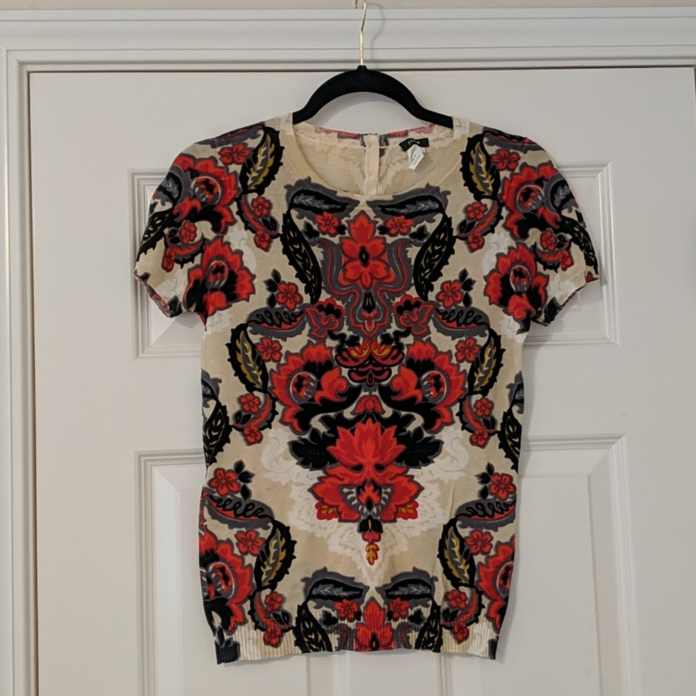 J Crew Short Sleeve Sweater